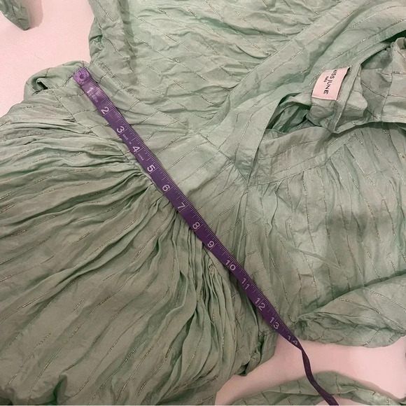 Miss June Paris green Angie flowy maxi dress size Small - Picture 13 of 13